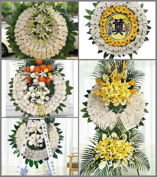 广西梧州苍梧县岭脚镇花圈速递